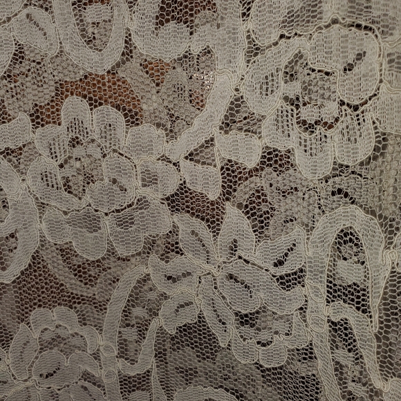 Vintage 50's Eve Stillman For Lord And Taylor Ivory Lace Dressing Gown Size M - Picture 6 of 7